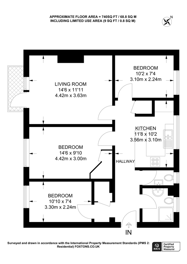 Квартира в Лондоне, Великобритания, 69 м² - фото 12