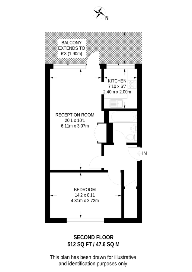 Квартира в Лондоне, Великобритания, 48 м² - фото 12