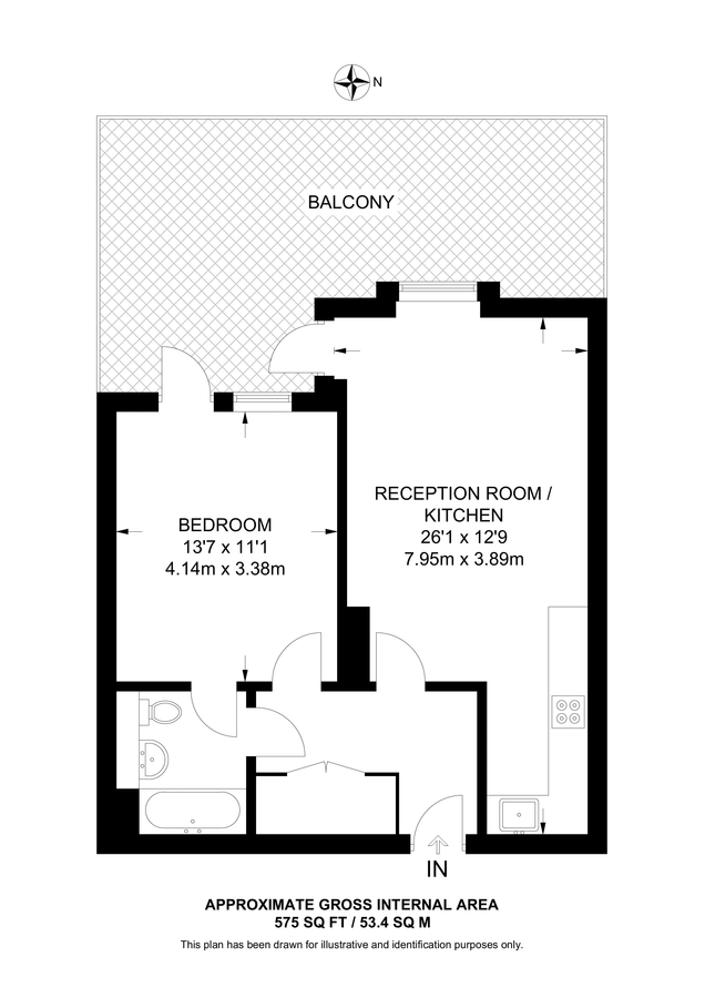 Квартира в Лондоне, Великобритания, 53 м² - фото 12