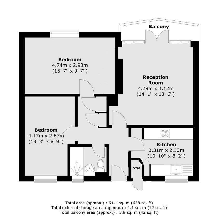 Квартира в Лондоне, Великобритания, 61 м² - фото 12