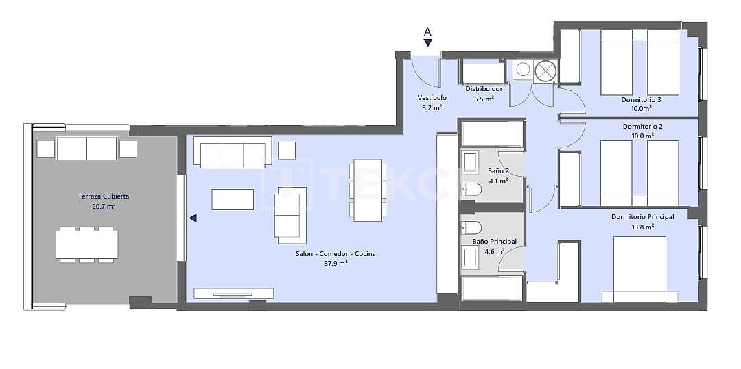 Апартаменты в Михасе, Испания, 123 м² - фото 12