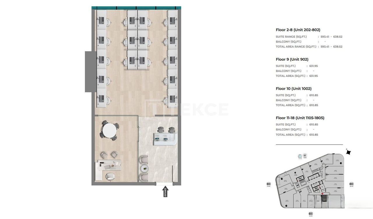 Офис Джебель-Али, ОАЭ, 57 м² - фото 13