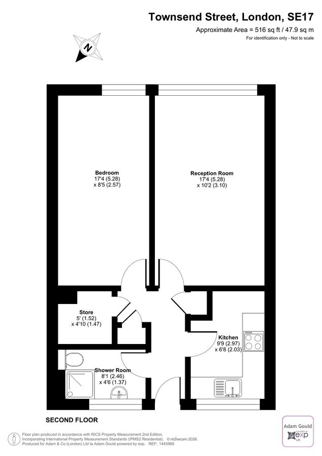 Квартира в Лондоне, Великобритания, 48 м² - фото 13