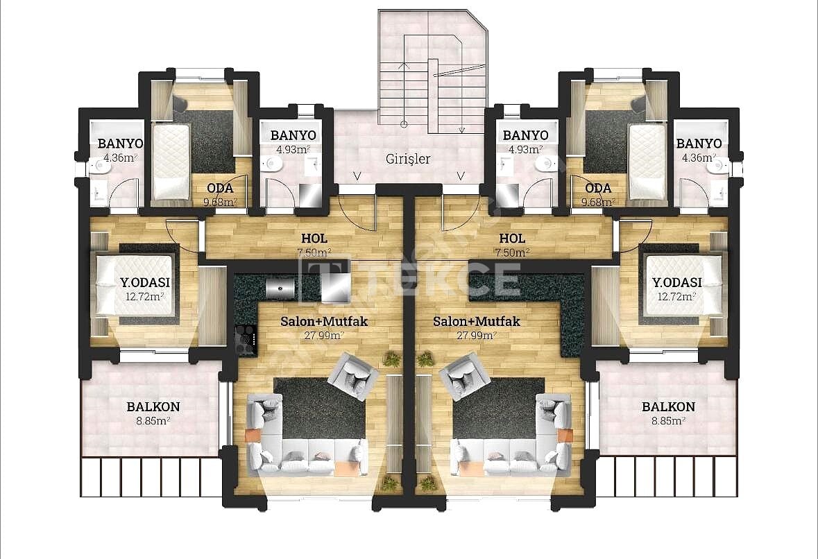 Апартаменты Муданья, Турция, 138 м² - фото 14