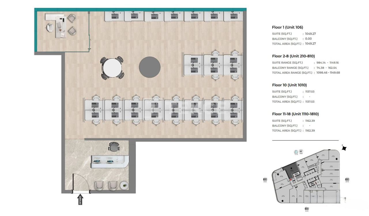 Офис Джебель-Али, ОАЭ, 57 м² - фото 15