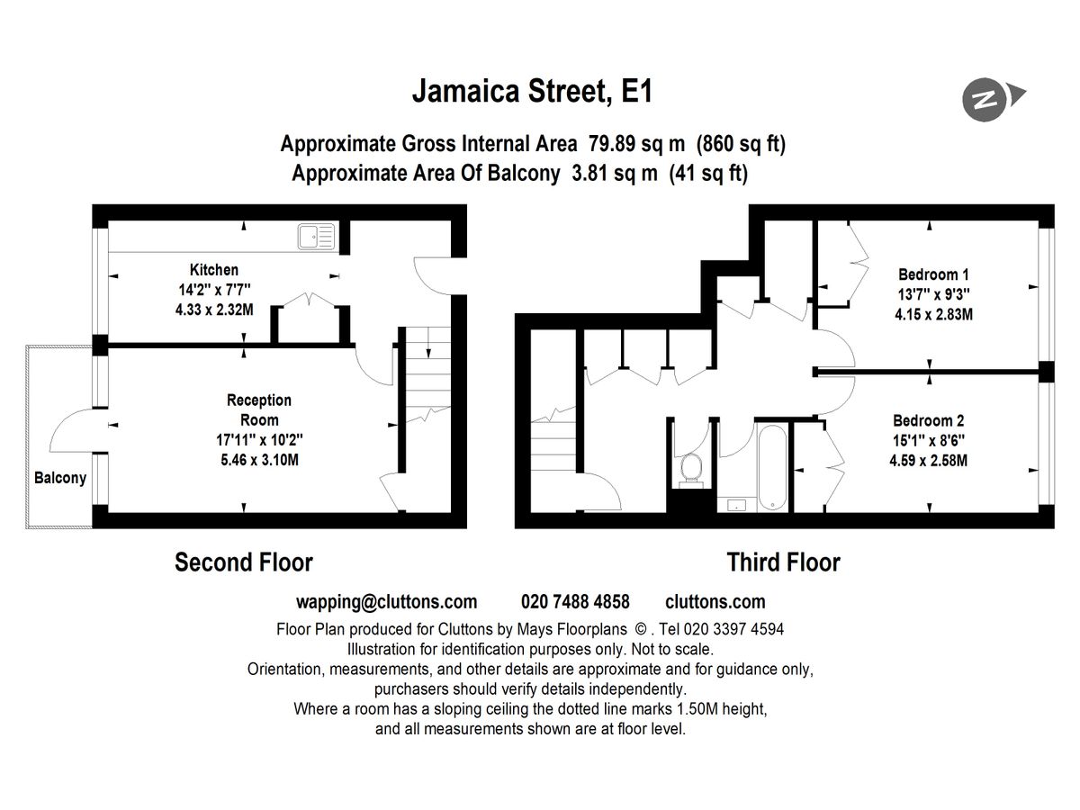 Квартира в Лондоне, Великобритания, 80 м² - фото 13