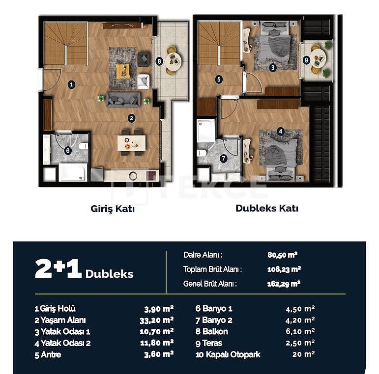 Апартаменты в Анталии, Турция, 124 м² - фото 16