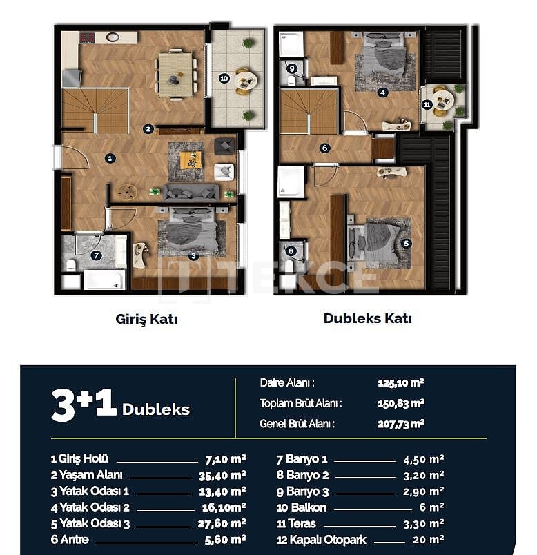 Апартаменты в Анталии, Турция, 72 м² - фото 17