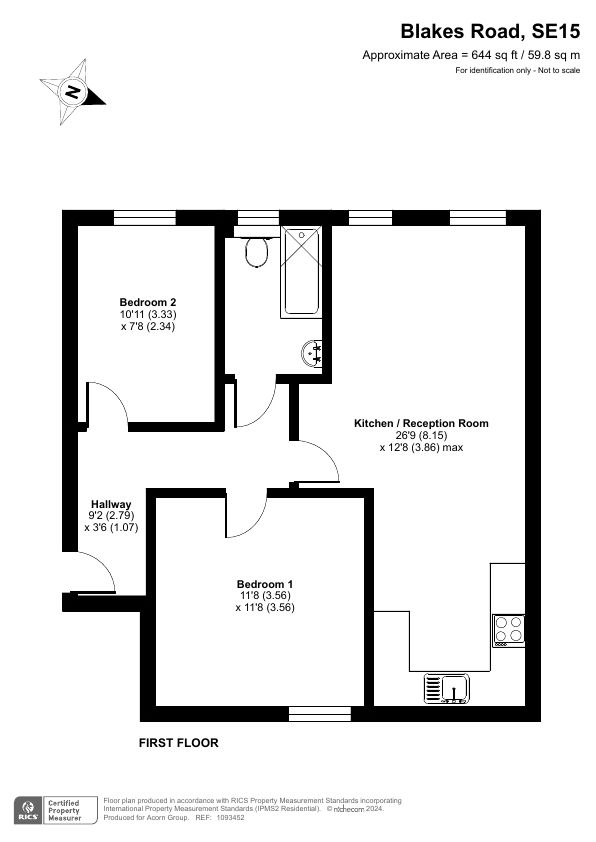 Квартира в Лондоне, Великобритания, 60 м² - фото 15
