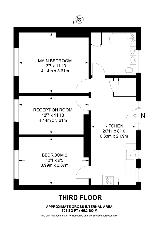 Квартира в Лондоне, Великобритания, 65 м² - фото 15