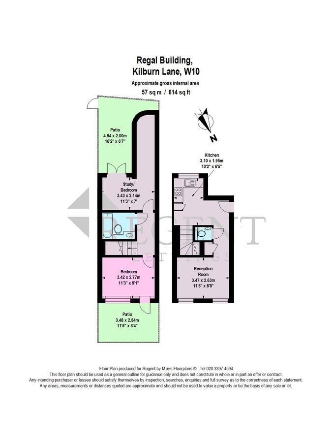 Квартира в Лондоне, Великобритания, 57 м² - фото 16