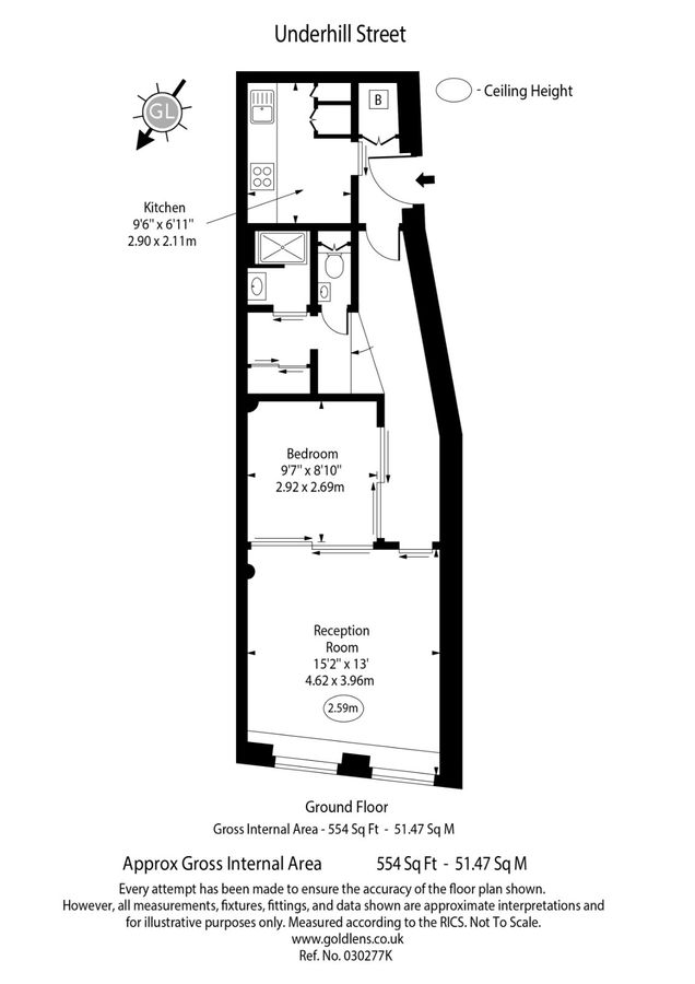 Квартира в Лондоне, Великобритания, 52 м² - фото 16