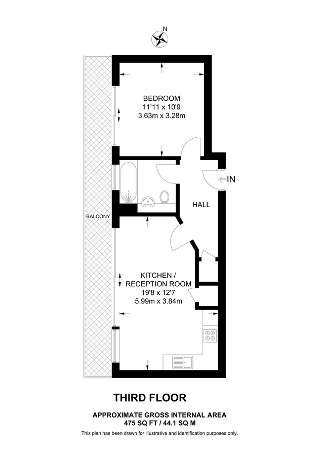 Квартира в Лондоне, Великобритания, 44 м² - фото 17