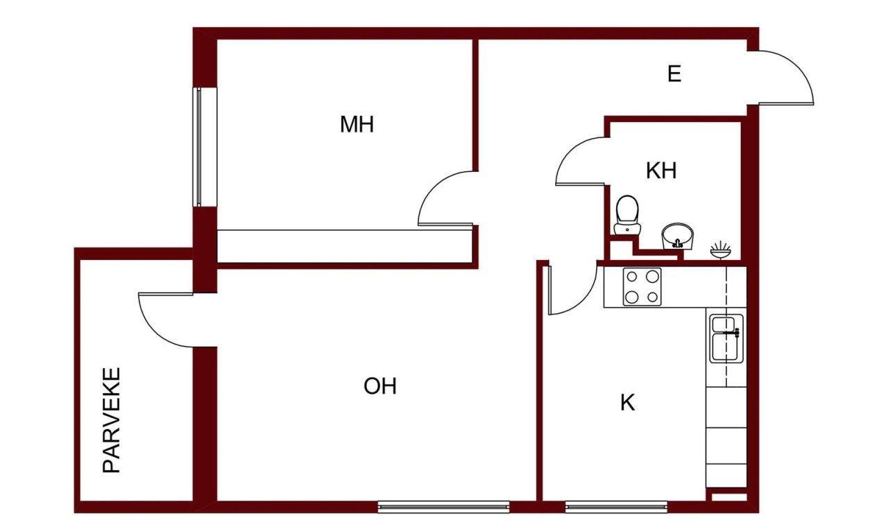 Квартира в Пори, Финляндия, 58.5 м² - фото 2