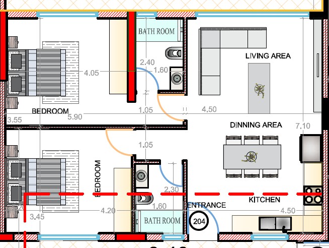 Апартаменты в Пафосе, Кипр, 103 м² - фото 13