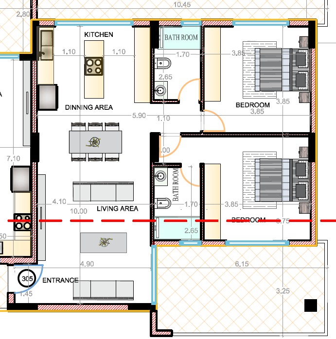 Апартаменты в Пафосе, Кипр, 133 м² - фото 13