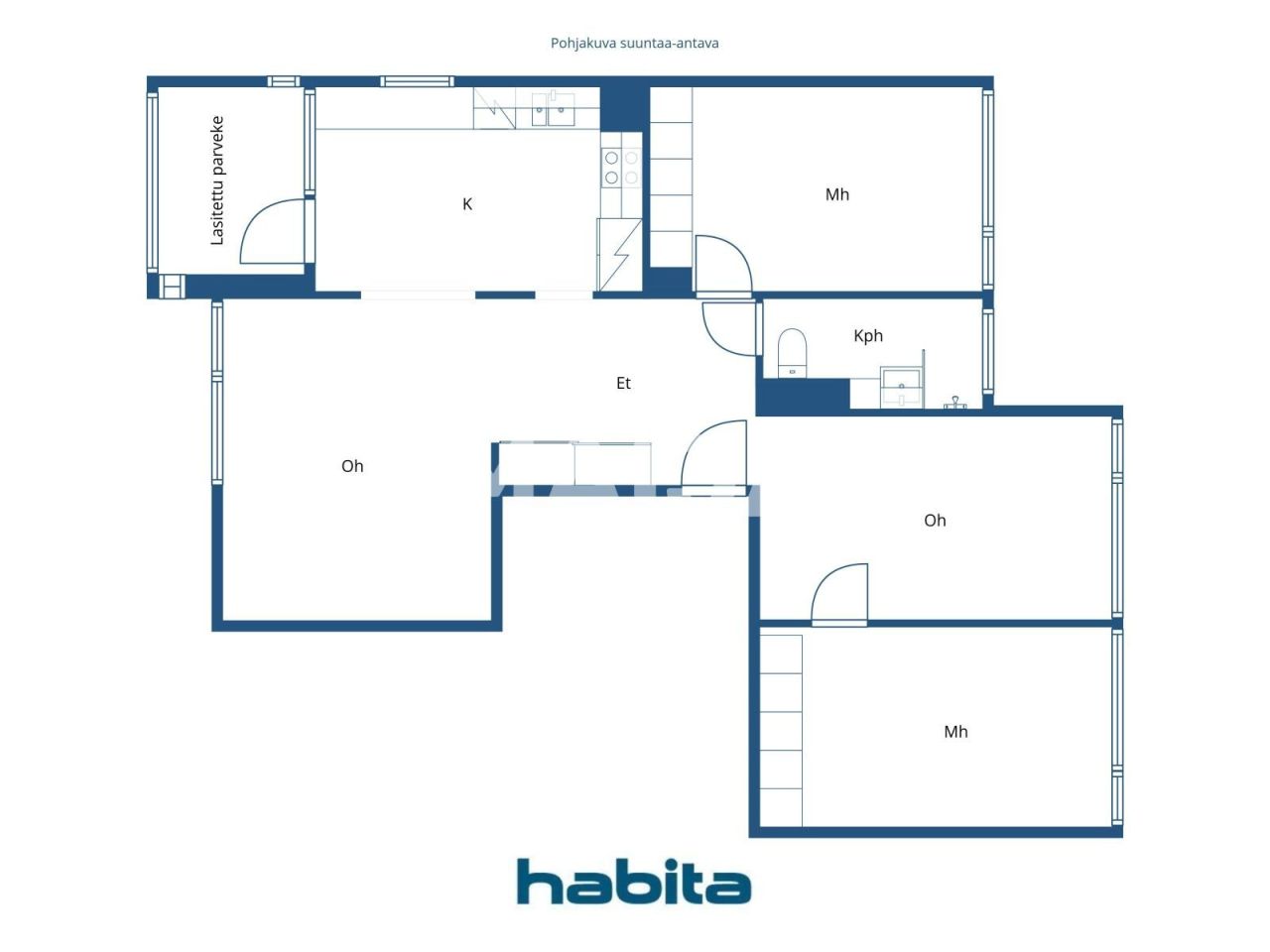 Апартаменты в Хельсинки, Финляндия, 86.9 м² - фото 2