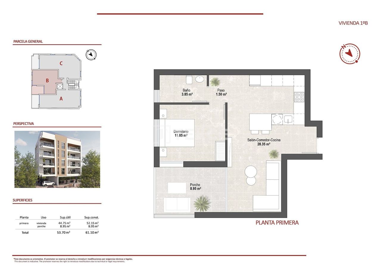 Пентхаус в Сан-Педро-дель-Пинатаре, Испания, 52 м² - фото 11