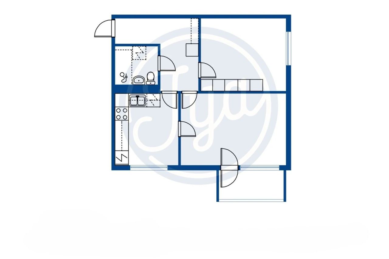 Квартира в Коуволе, Финляндия, 58.5 м² - фото 2