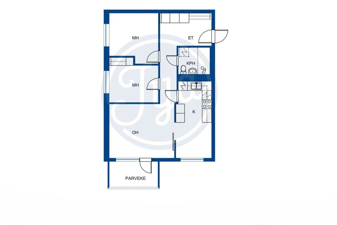 Квартира в Коуволе, Финляндия, 64 м² - фото 2