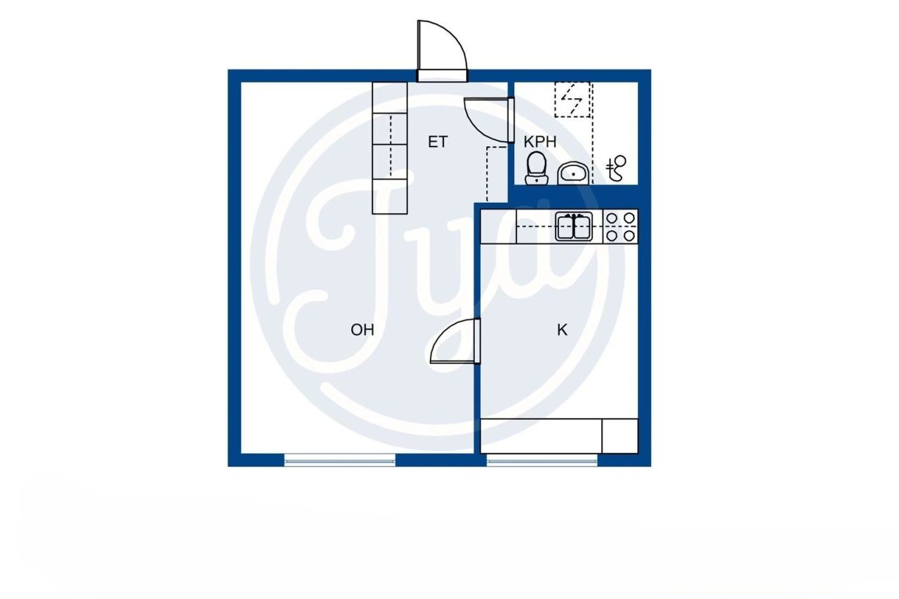 Квартира в Коуволе, Финляндия, 38 м² - фото 4