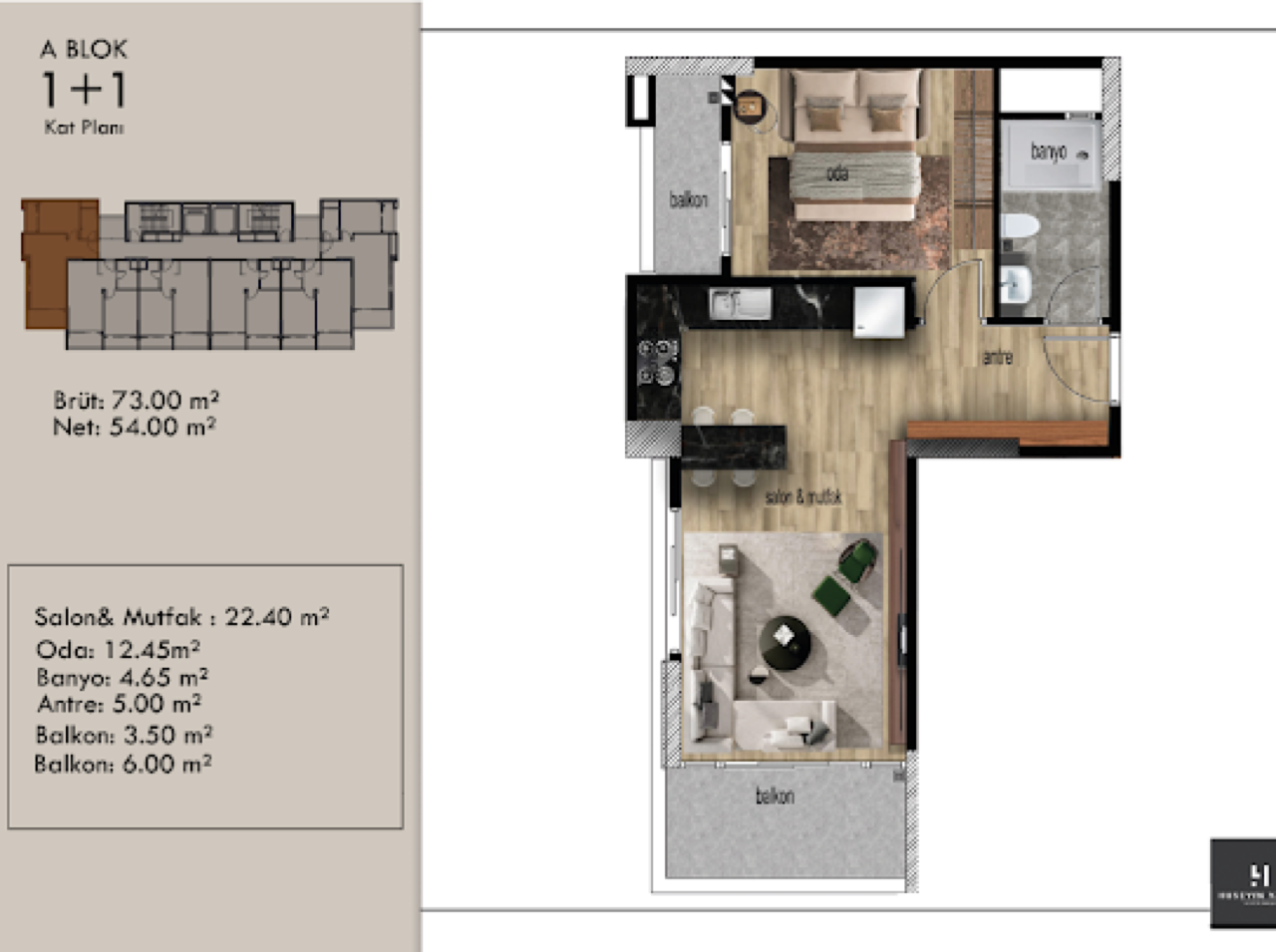Квартира в Мерсине, Турция, 65 м² - фото 13