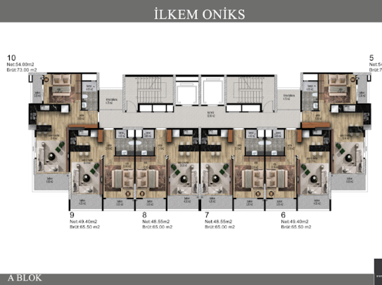 Квартира в Мерсине, Турция, 65 м² - фото 18