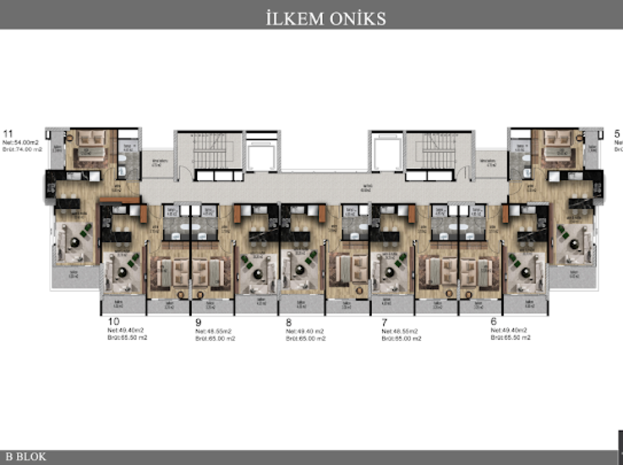 Квартира в Мерсине, Турция, 65 м² - фото 19