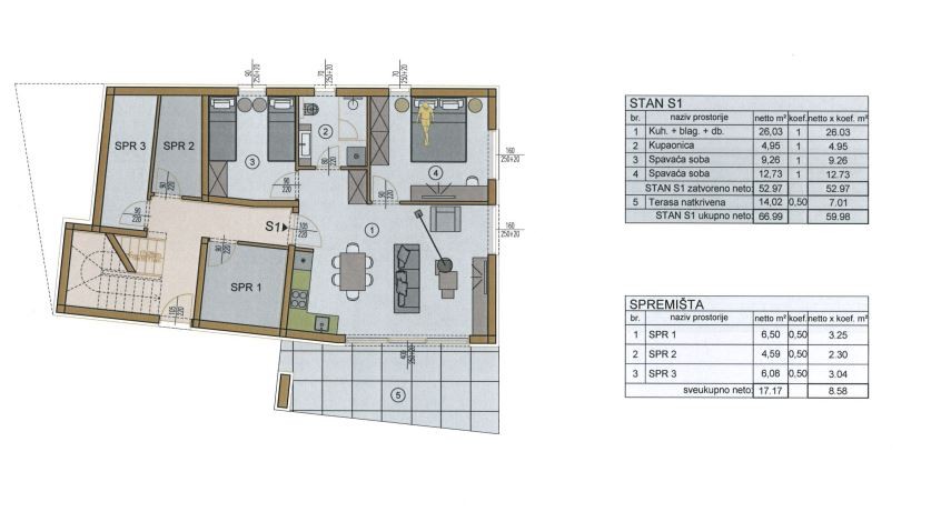 Квартира в Медулине, Хорватия, 82.33 м² - фото 10