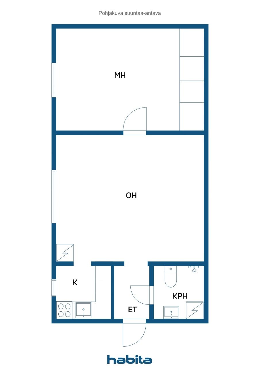 Апартаменты в Хельсинки, Финляндия, 37 м² - фото 2