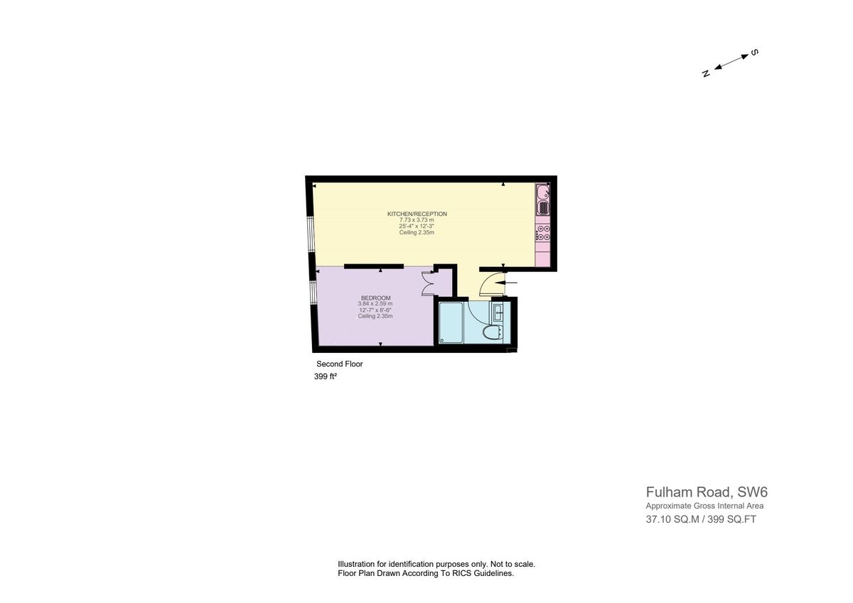 Квартира в Лондоне, Великобритания, 37 м² - фото 2