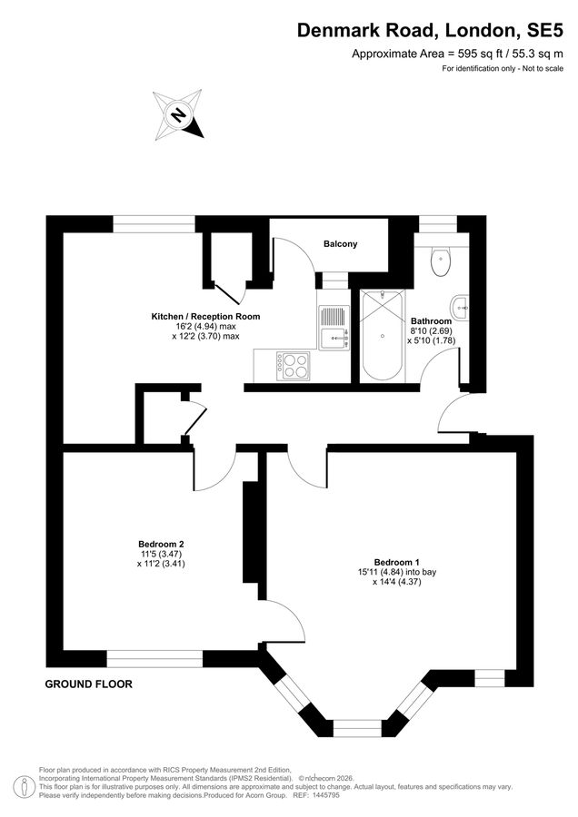 Квартира в Лондоне, Великобритания, 55 м² - фото 4