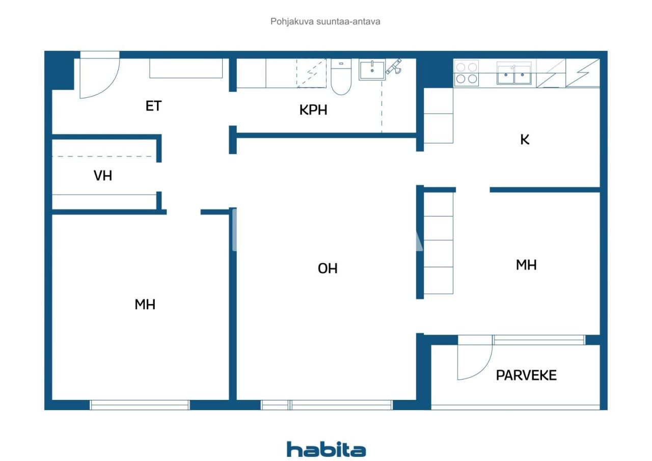 Апартаменты в Лахти, Финляндия, 77.5 м² - фото 2