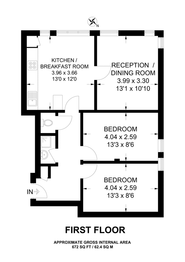 Квартира в Лондоне, Великобритания, 62 м² - фото 9