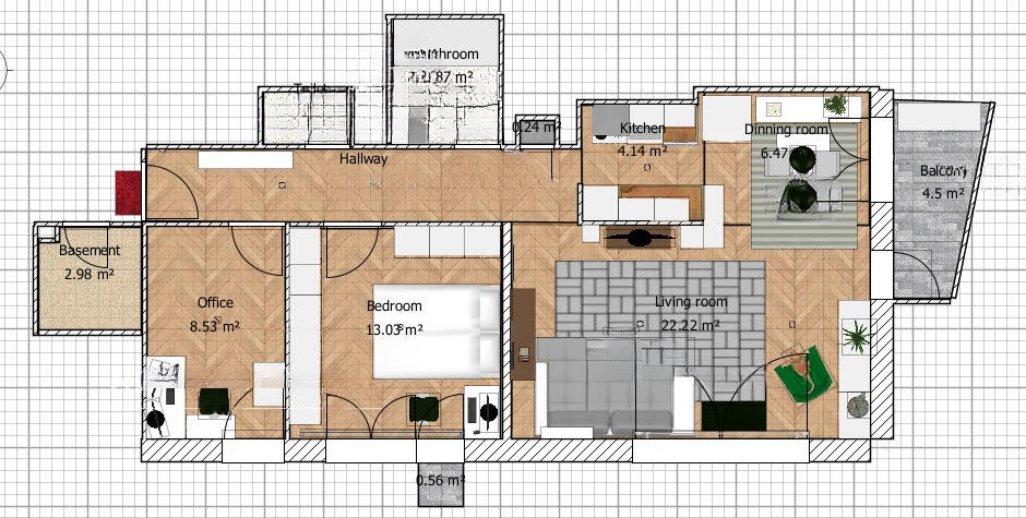 Квартира в Любляне, Словения, 73 м² - фото 9