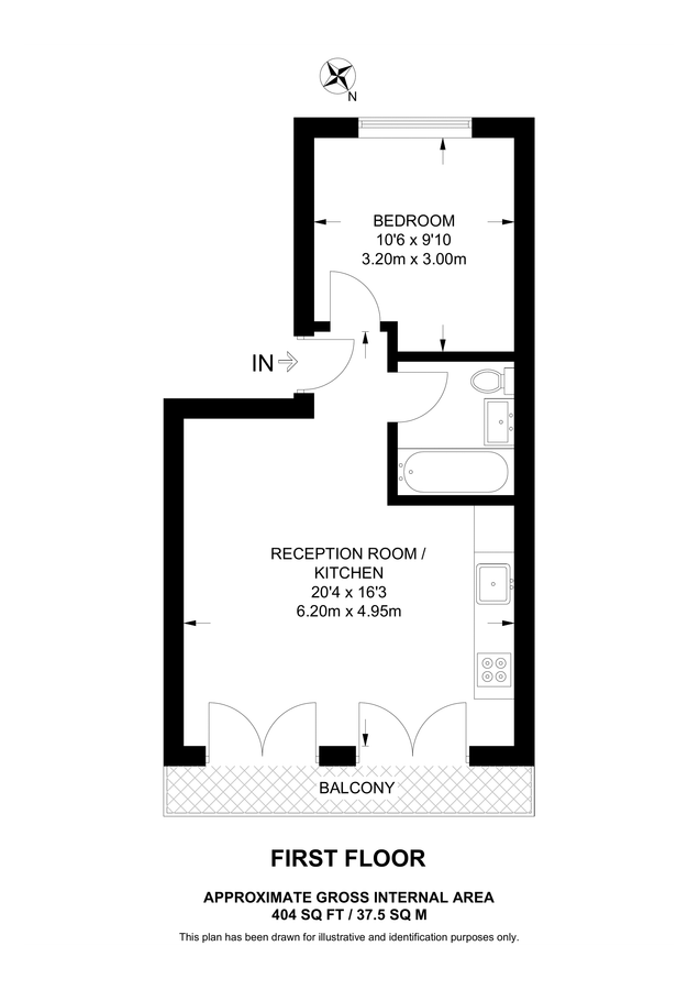 Квартира в Лондоне, Великобритания, 38 м² - фото 9