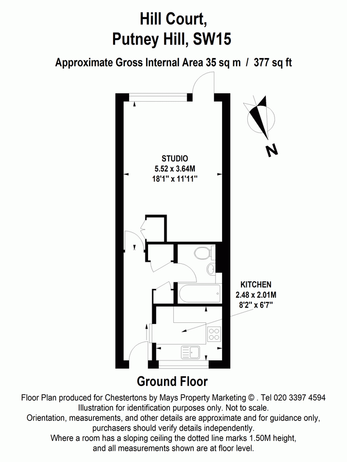 Квартира в Лондоне, Великобритания, 35 м² - фото 9