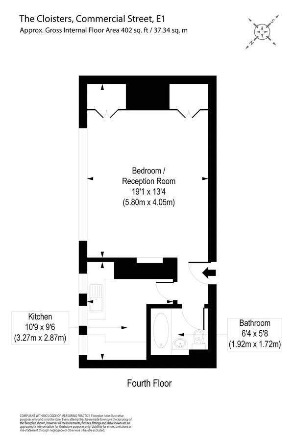 Квартира в Лондоне, Великобритания, 37 м² - фото 9
