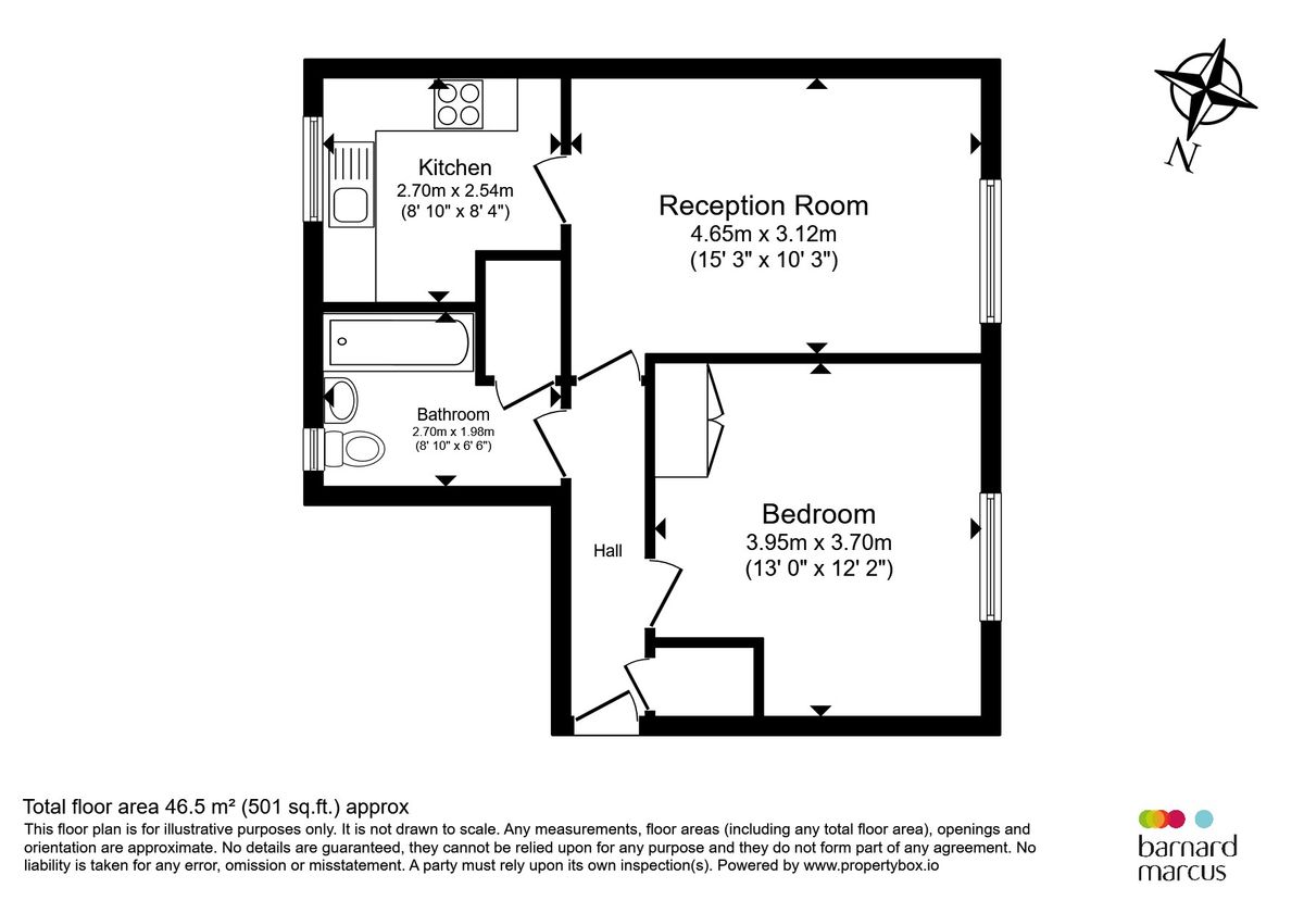 Квартира в Лондоне, Великобритания, 47 м² - фото 9