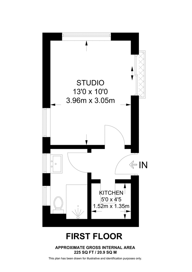 Квартира в Лондоне, Великобритания, 21 м² - фото 10