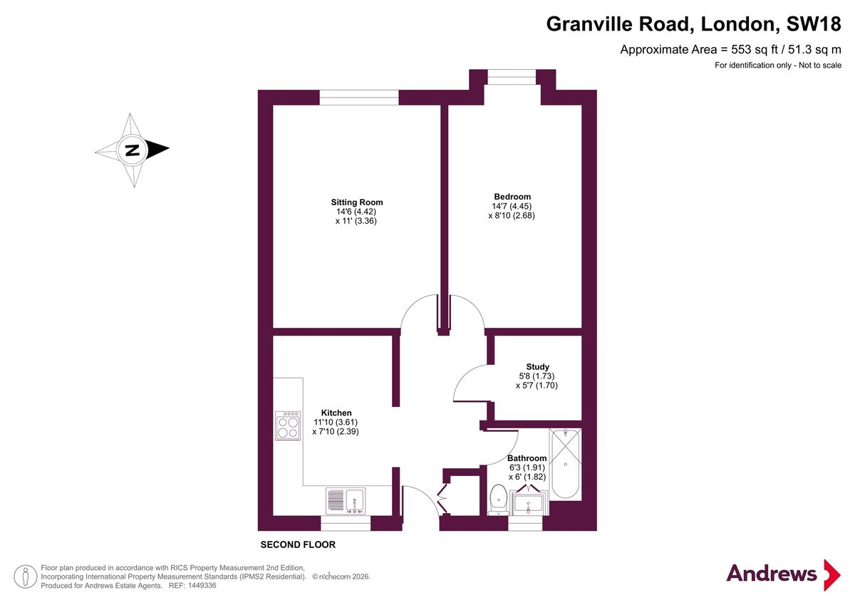 Квартира в Лондоне, Великобритания, 51 м² - фото 11
