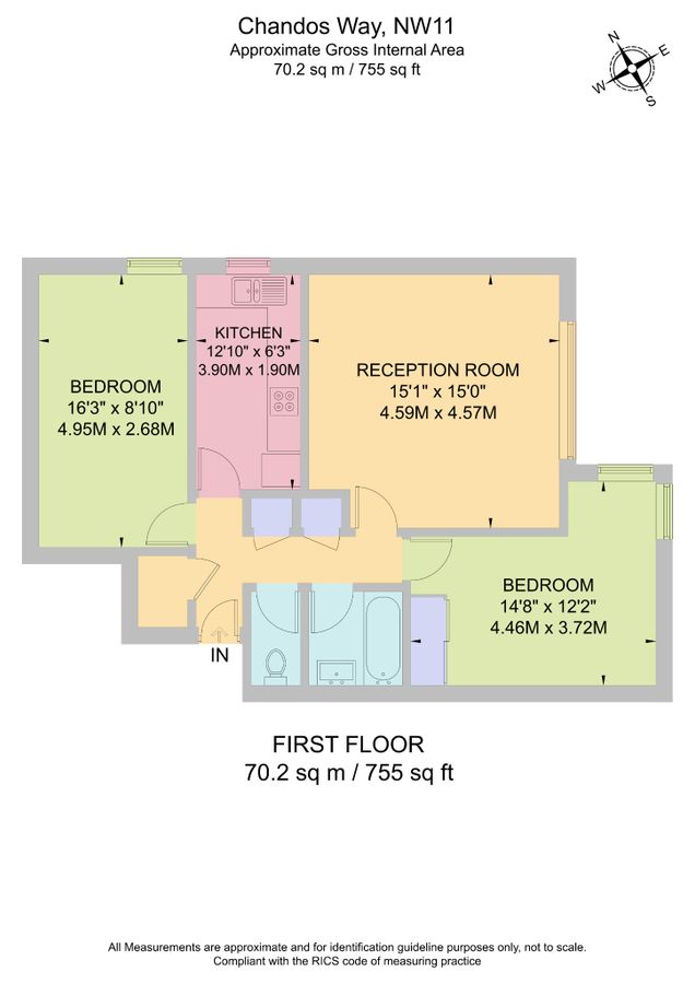 Квартира в Лондоне, Великобритания, 70 м² - фото 11