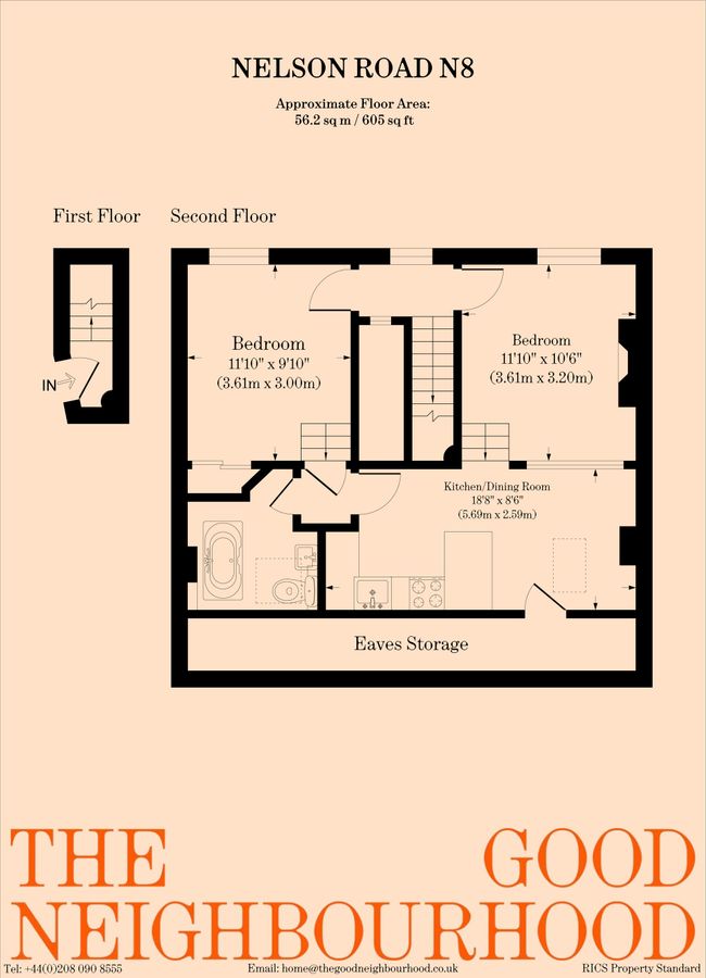 Квартира в Лондоне, Великобритания, 56 м² - фото 12