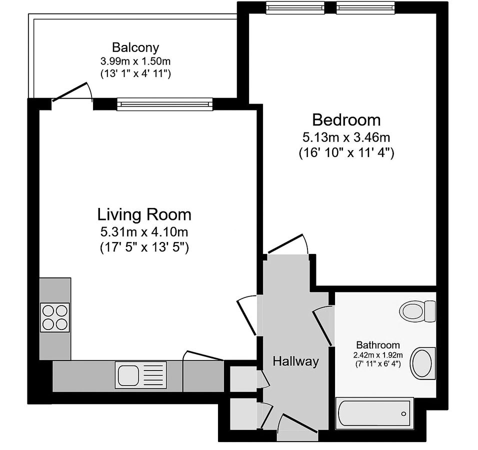 Квартира в Лондоне, Великобритания, 48 м² - фото 13
