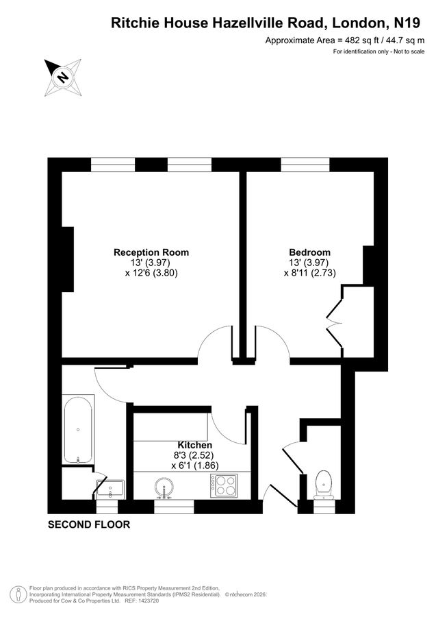 Квартира в Лондоне, Великобритания, 45 м² - фото 14