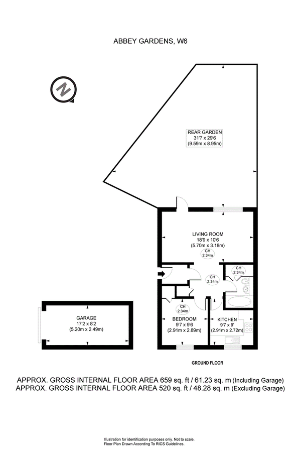 Квартира в Лондоне, Великобритания, 61 м² - фото 14