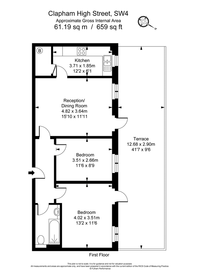 Квартира в Лондоне, Великобритания, 61 м² - фото 14