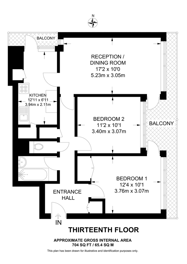 Квартира в Лондоне, Великобритания, 65 м² - фото 15
