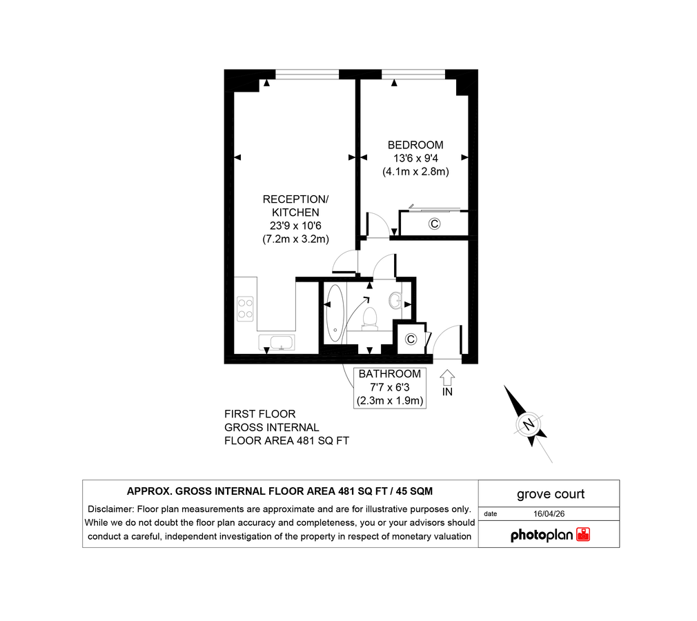 Квартира в Лондоне, Великобритания, 45 м² - фото 16