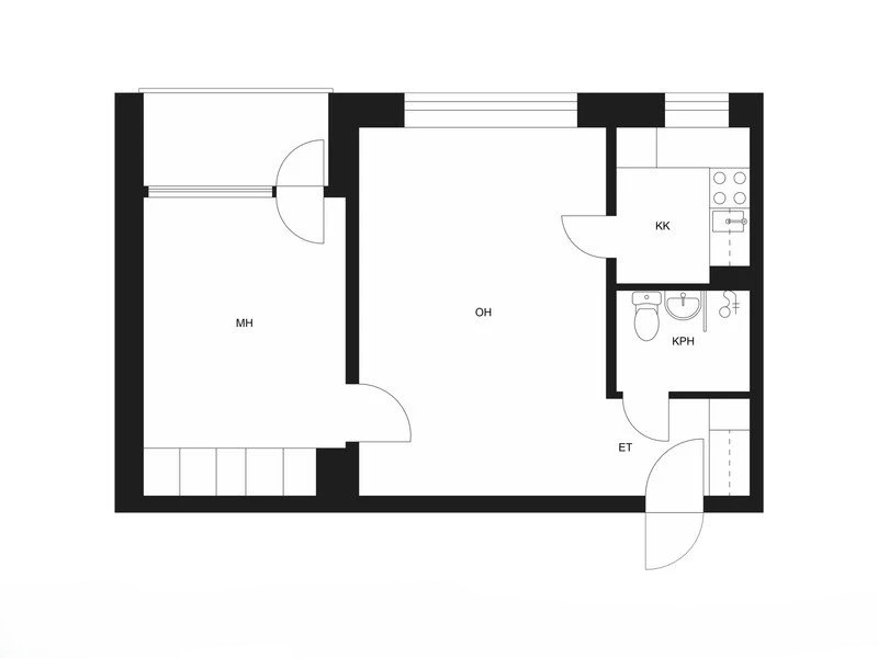 Квартира в Коуволе, Финляндия, 44 м² - фото 2